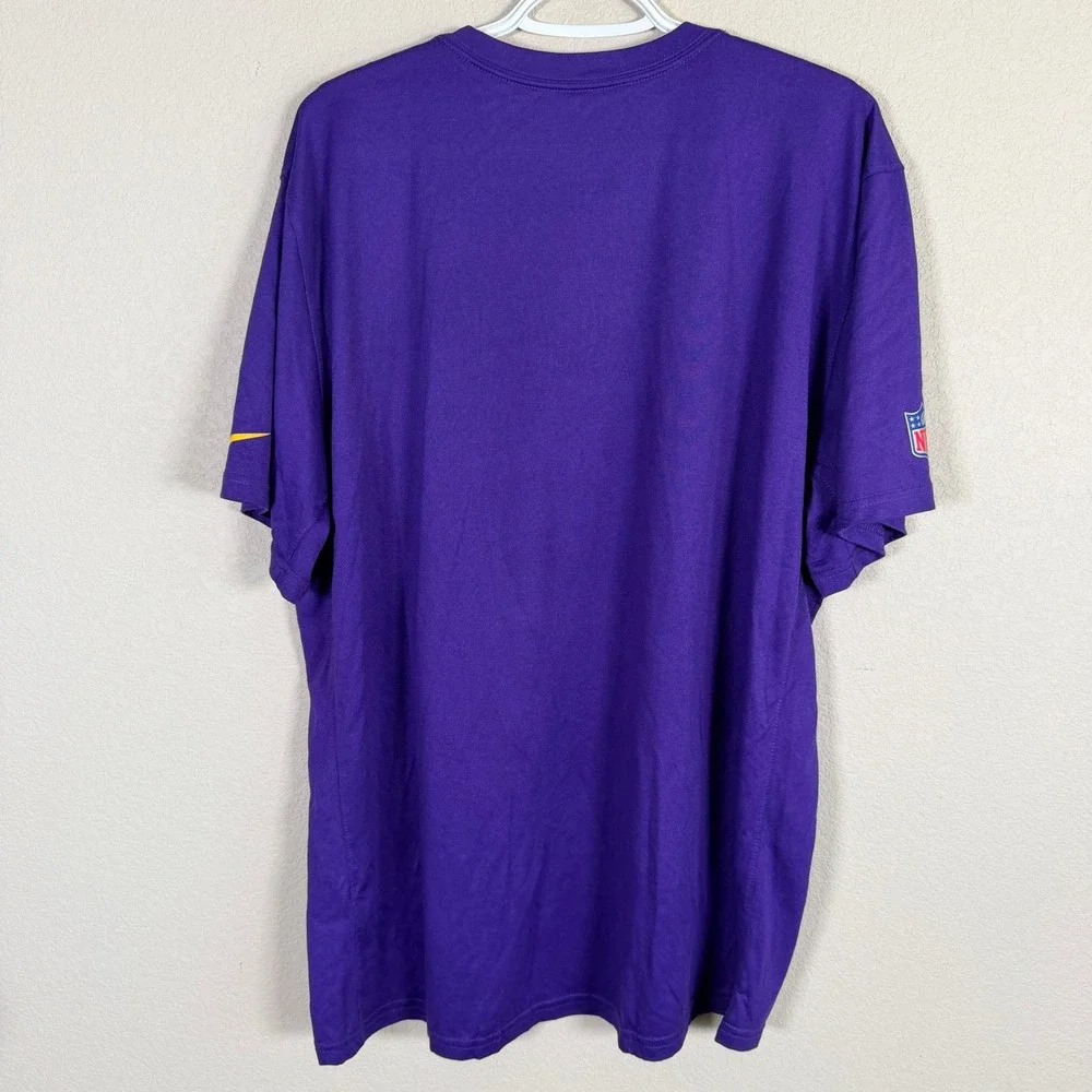 Nike Dri-FIT Minnesota Vikings Performance T-Shirt Mens XXL Purple NFL‎ On-Field